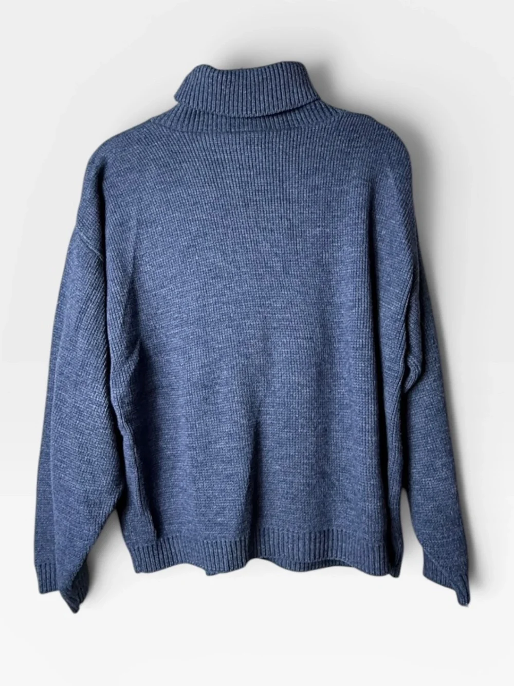 Jason Maxwell Flag Sweater Size Large/XL Vintage Flag Turtleneck Winter (H) - Picture 2 of 3